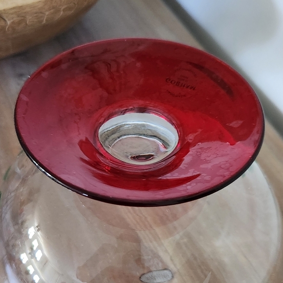 🎄 Gorham Crystal Festive Holiday Bowl – 8.5”, With Box, Christmas Elegance - Picture 11 of 16